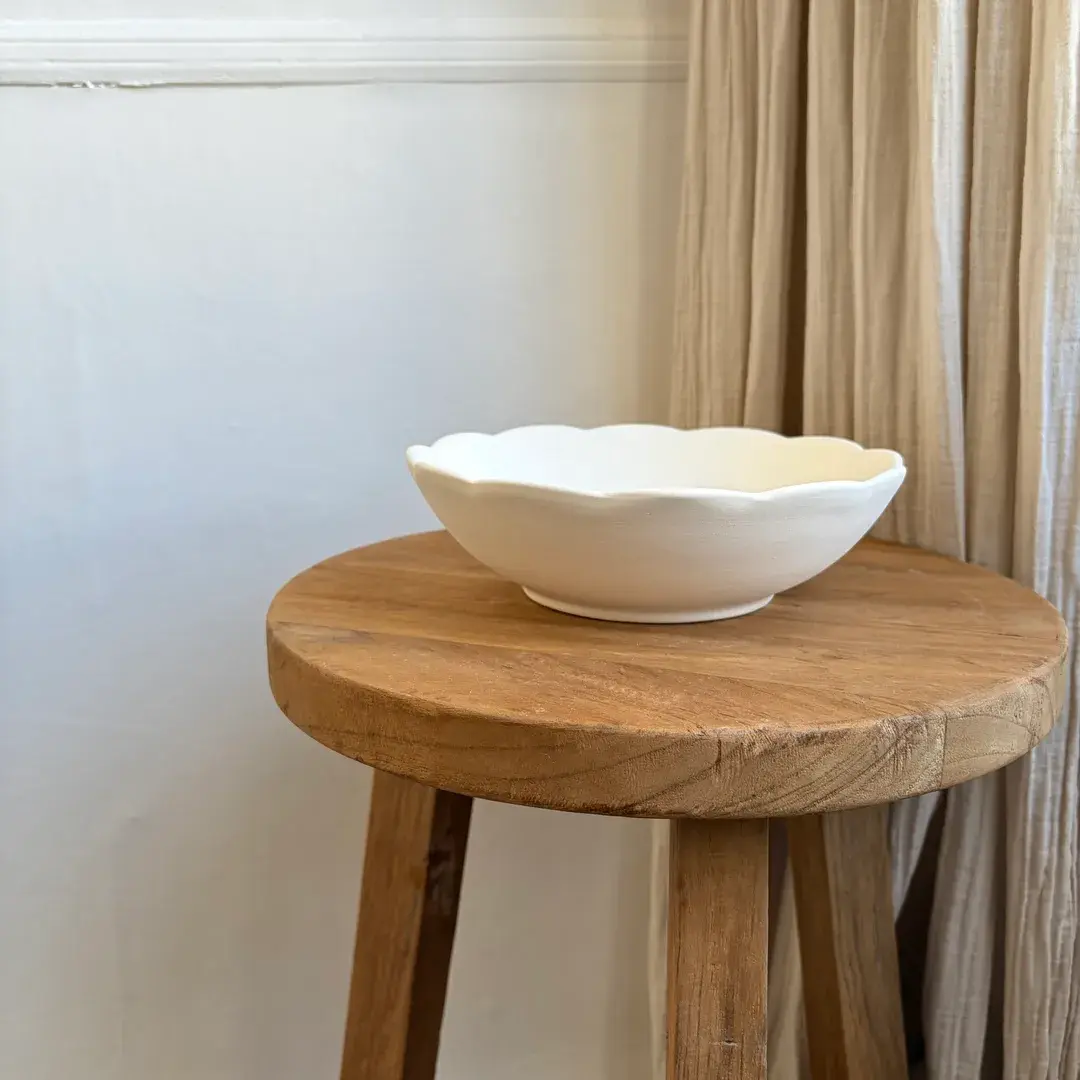 Assiette creuse fleur