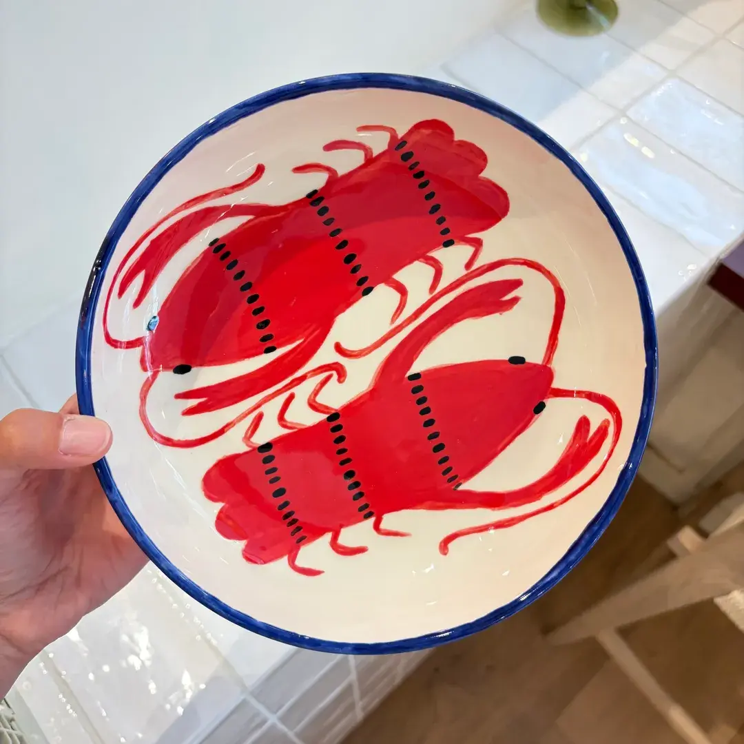 Assiette creuse - Ecrevisses