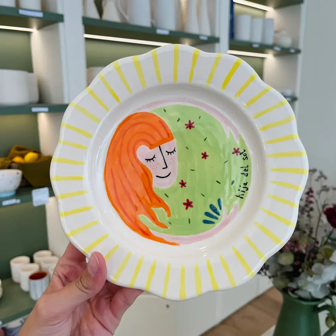 Assiette fleur - Illustration
